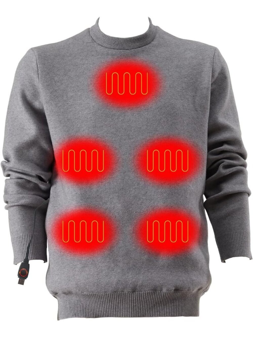 Cozy Heated Pullover Sweatshirt - Warm Apparel for Cold Weather (Batteries Not
